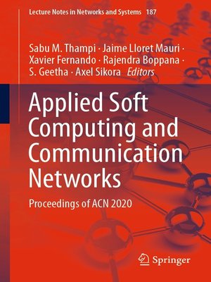 cover image of Applied Soft Computing and Communication Networks